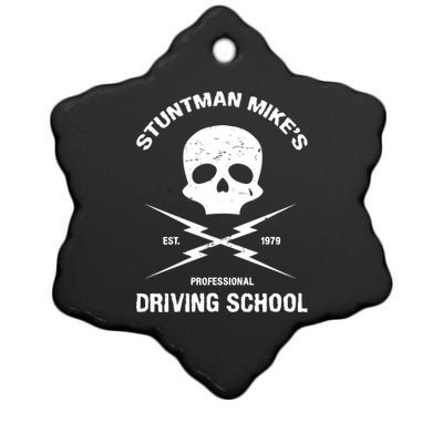 Stuntman Mike's Driving School Ceramic Star Ornament