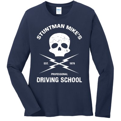 Stuntman Mike's Driving School Ladies Long Sleeve Shirt