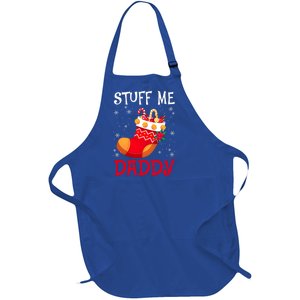 Stuff Me Daddy Naughty Christmas Stocking Dirty Xmas Gift Full-Length Apron With Pockets