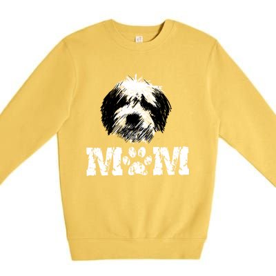 Sheepadoodle Mom Doodle Dog Cool Gift Premium Crewneck Sweatshirt