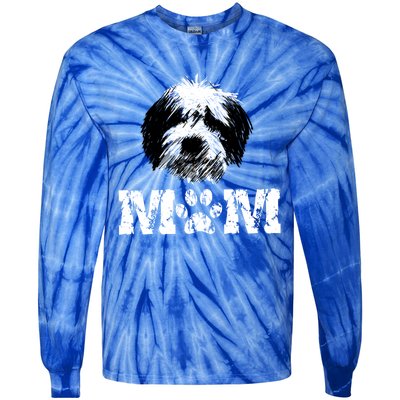 Sheepadoodle Mom Doodle Dog Cool Gift Tie-Dye Long Sleeve Shirt