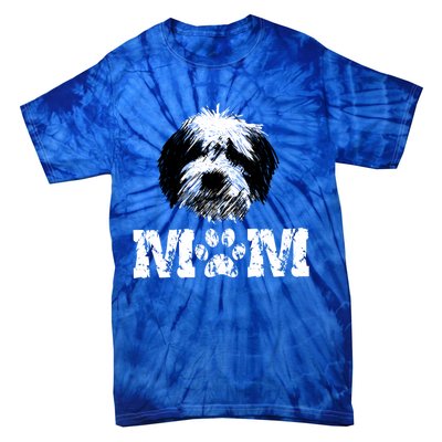 Sheepadoodle Mom Doodle Dog Cool Gift Tie-Dye T-Shirt