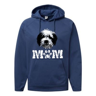 Sheepadoodle Mom Doodle Dog Cool Gift Performance Fleece Hoodie