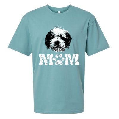 Sheepadoodle Mom Doodle Dog Cool Gift Sueded Cloud Jersey T-Shirt