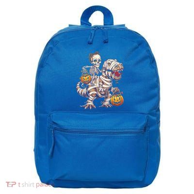 Skeleton Mummy Dinosaur Halloween Pumpkin Trick Treat Funny Gift 16 in Basic Backpack