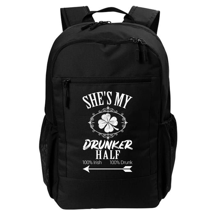 SheS My Drunker Half St Patricks Day Matching Couple Backpack