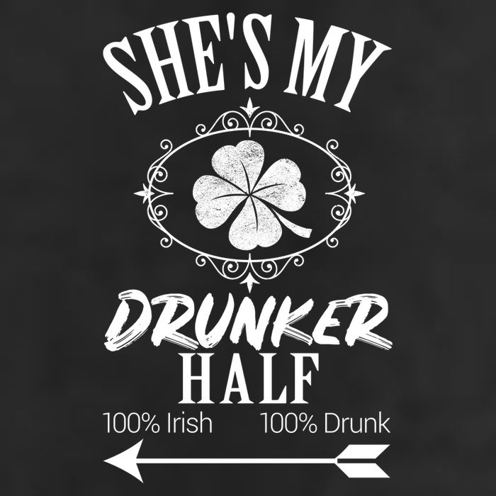 SheS My Drunker Half St Patricks Day Matching Couple Golf Towel