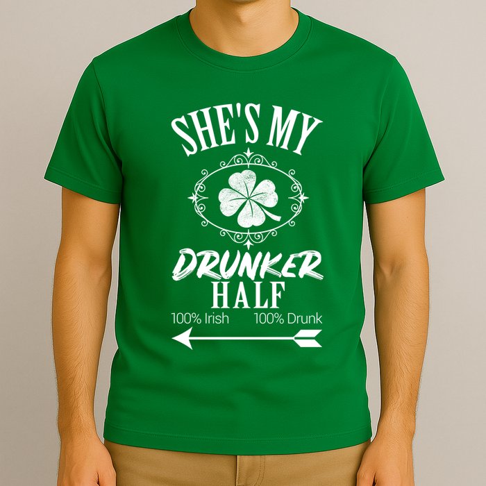SheS My Drunker Half St Patricks Day Matching Couple T-Shirt