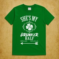 SheS My Drunker Half St Patricks Day Matching Couple T-Shirt