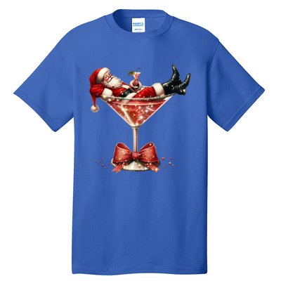 Santa Martini Espresso Martini Coquette Christmas Santa Xmas Cute Gift Tall T-Shirt