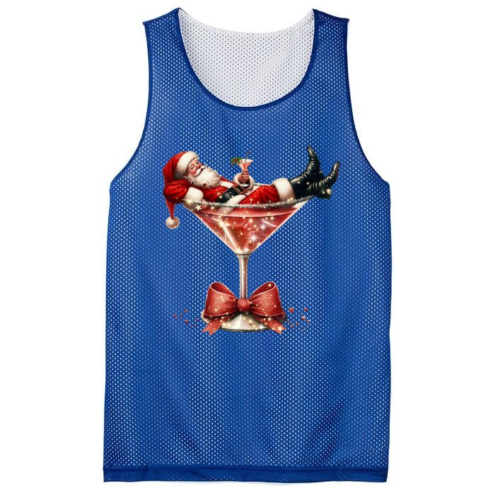 Santa Martini Espresso Martini Coquette Christmas Santa Xmas Cute Gift Mesh Reversible Basketball Jersey Tank