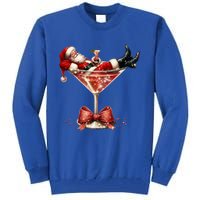 Santa Martini Espresso Martini Coquette Christmas Santa Xmas Cute Gift Tall Sweatshirt