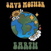 Save Mother Earth Retro Planet Floral City Backpack