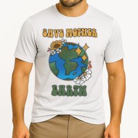 Save Mother Earth Retro Planet Floral Cooling Performance Crew T-Shirt