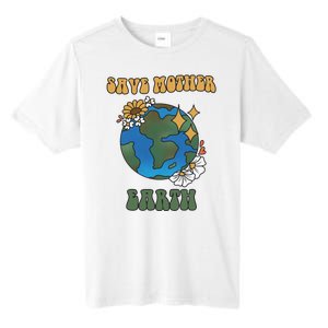 Save Mother Earth Retro Planet Floral Tall Fusion ChromaSoft Performance T-Shirt