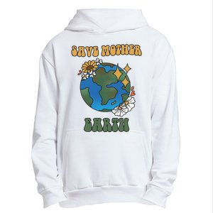 Save Mother Earth Retro Planet Floral Urban Pullover Hoodie