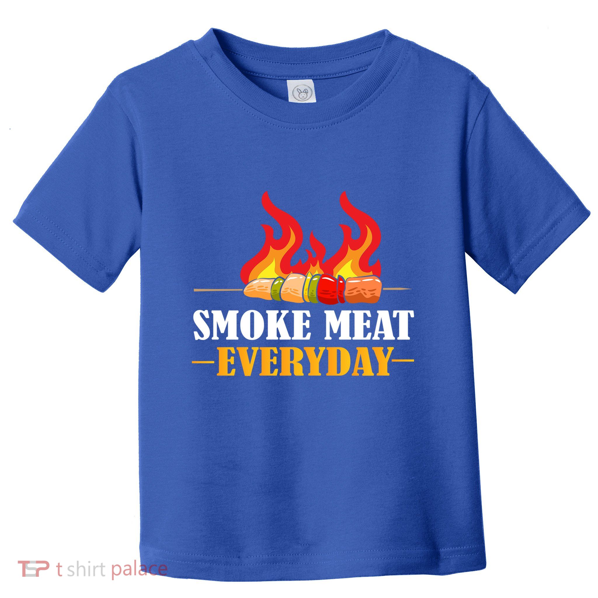 Smoke Meat Everyday Barbecue Cheese Salt Pepper Great Gift Toddler T-Shirt