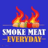Smoke Meat Everyday Barbecue Cheese Salt Pepper Great Gift Women's V-Neck T-Shirt