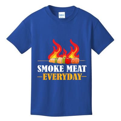 Smoke Meat Everyday Barbecue Cheese Salt Pepper Great Gift Kids T-Shirt