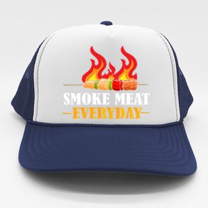 Smoke Meat Everyday Barbecue Cheese Salt Pepper Great Gift Trucker Hat