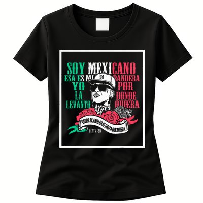 Soy mexicano esa es mi bandera Mexican Rapper Lefty SM Womens T-Shirt