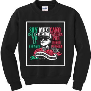 Soy mexicano esa es mi bandera Mexican Rapper Lefty SM Kids Sweatshirt