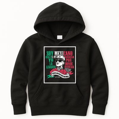 Soy mexicano esa es mi bandera Mexican Rapper Lefty SM Kids Hoodie