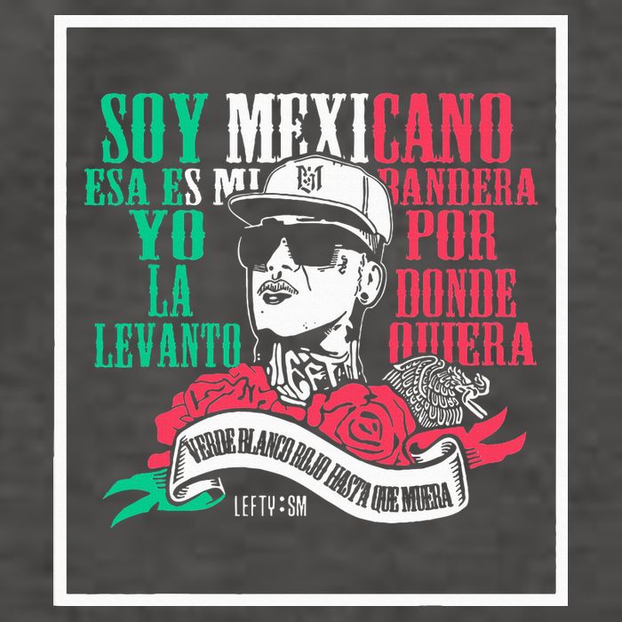 Soy mexicano esa es mi bandera Mexican Rapper Lefty SM Vector Backpack