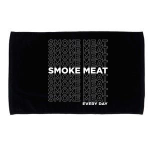 Smoke Meat Every Day Not Meth Bbq Gift Home Cook Dad Great Gift Microfiber Hand Towel