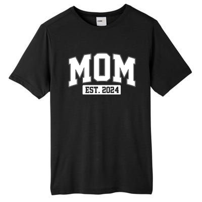 Sporty Mom Est 2024 New Mother Celebrate Mothers Day Tall Fusion ChromaSoft Performance T-Shirt