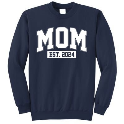 Sporty Mom Est 2024 New Mother Celebrate Mothers Day Sweatshirt