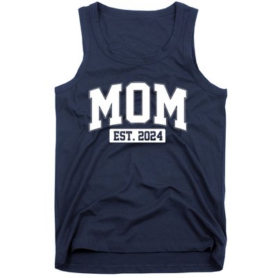 Sporty Mom Est 2024 New Mother Celebrate Mothers Day Tank Top