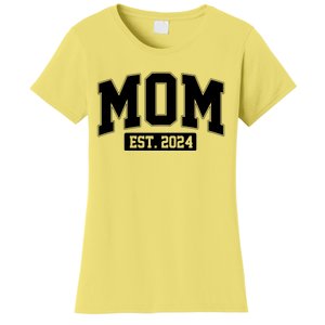 Sporty Mom Est 2024 New Mother Celebrate Mothers Day Women's T-Shirt