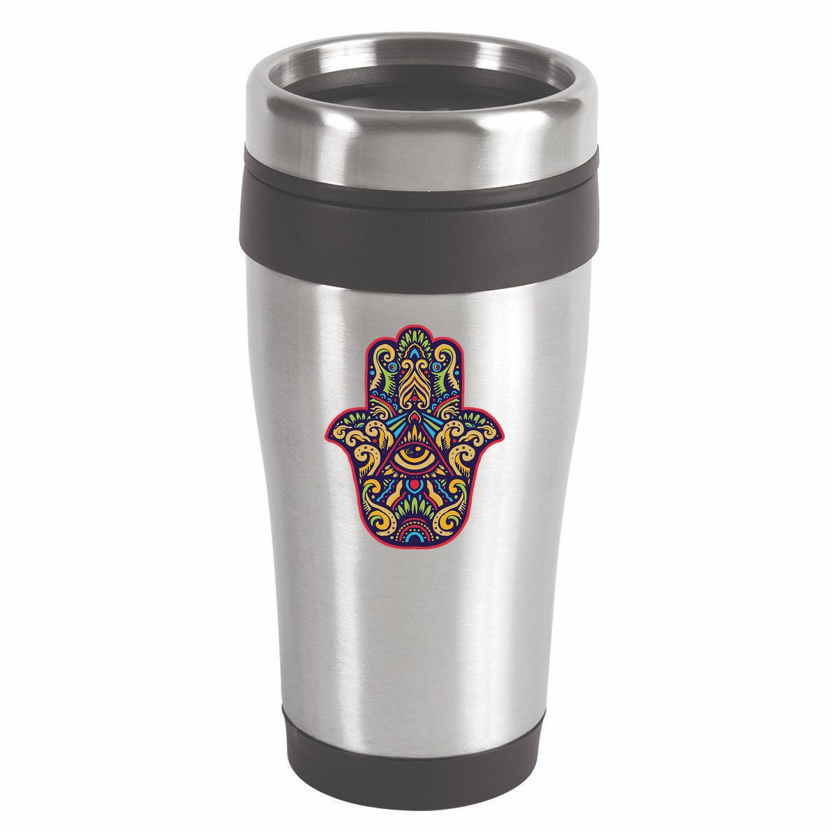 Spiritual Mystic Eye Third Eye All Seeing Eye Hamsa Hand 16oz Travel Tumbler