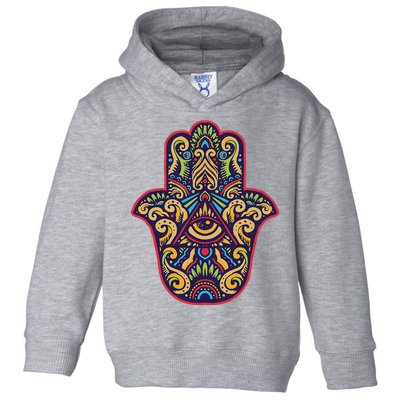 Spiritual Mystic Eye Third Eye All Seeing Eye Hamsa Hand Toddler Hoodie
