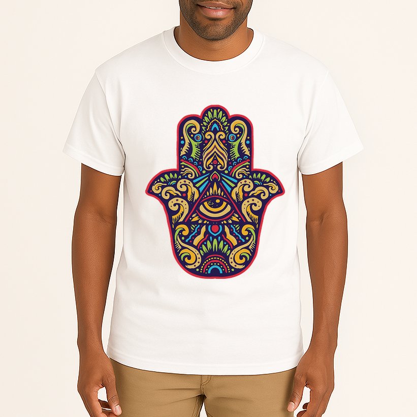 Spiritual Mystic Eye Third Eye All Seeing Eye Hamsa Hand Tall T-Shirt