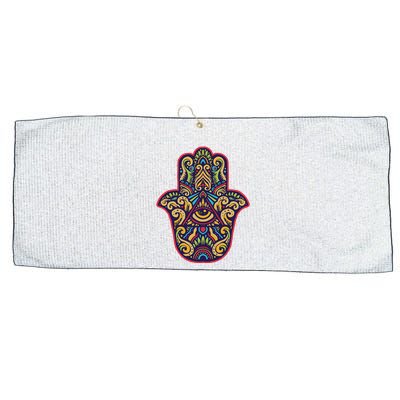 Spiritual Mystic Eye Third Eye All Seeing Eye Hamsa Hand Large Microfiber Waffle Golf Towel