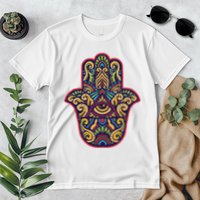 Spiritual Mystic Eye Third Eye All Seeing Eye Hamsa Hand Premium T-Shirt