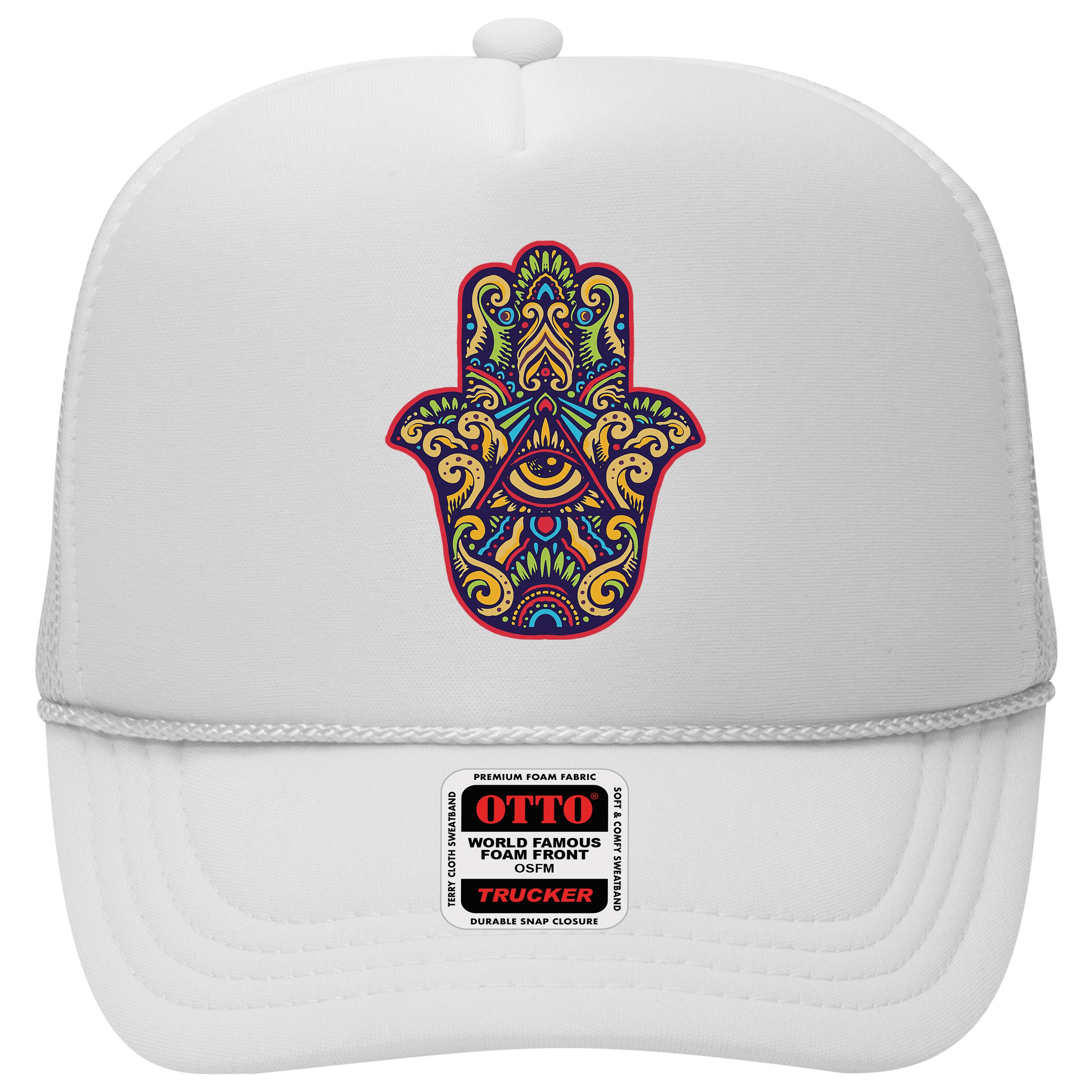 Spiritual Mystic Eye Third Eye All Seeing Eye Hamsa Hand Hat