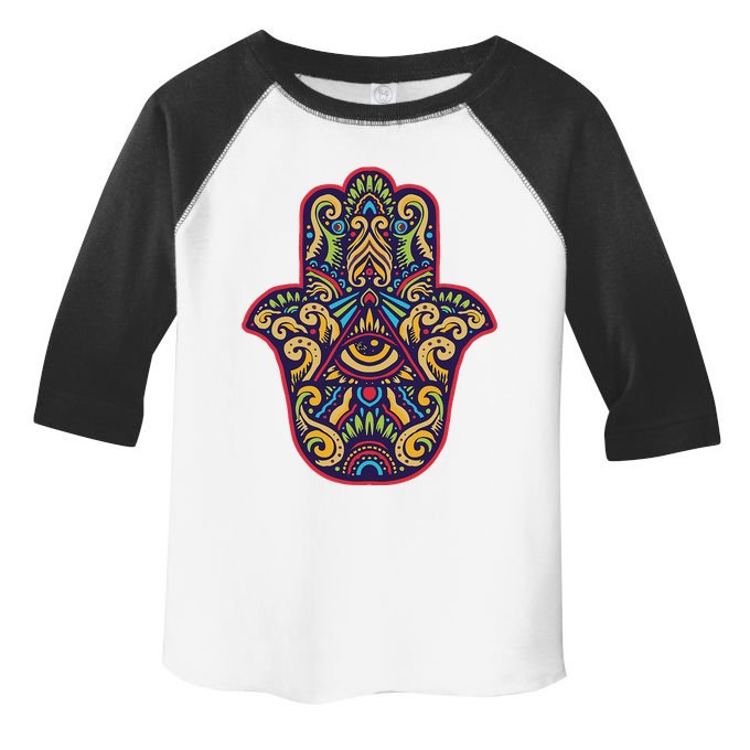 Spiritual Mystic Eye Third Eye All Seeing Eye Hamsa Hand Toddler Fine Jersey T-Shirt