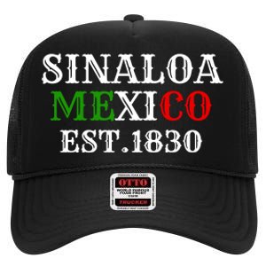 Sinaloa Mexico Est.1830 High Crown Mesh Back Trucker Hat