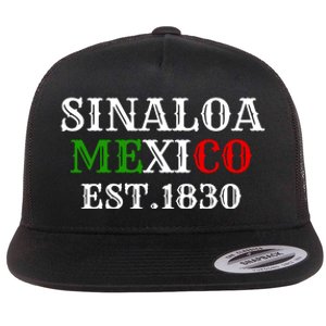 Sinaloa Mexico Est.1830 Flat Bill Trucker Hat