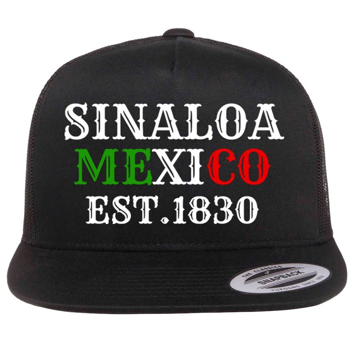 Sinaloa Mexico Est.1830 Flat Bill Trucker Hat