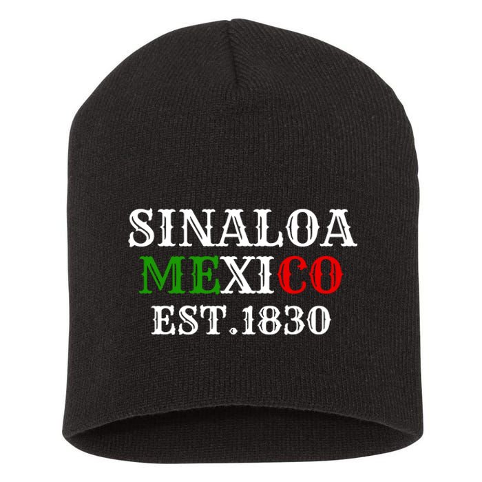 Sinaloa Mexico Est.1830 Short Acrylic Beanie