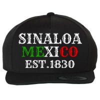 Sinaloa Mexico Est.1830 Wool Snapback Cap