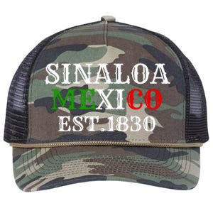 Sinaloa Mexico Est.1830 Retro Rope Trucker Hat Cap