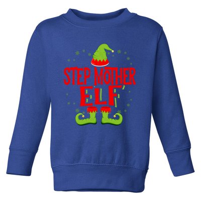 Step Mother Elf Matching Family Christmas Gift Toddler Sweatshirt