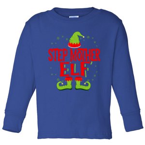 Step Mother Elf Matching Family Christmas Gift Toddler Long Sleeve Shirt