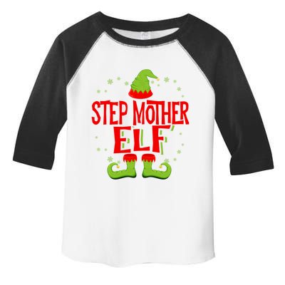 Step Mother Elf Matching Family Christmas Gift Toddler Fine Jersey T-Shirt