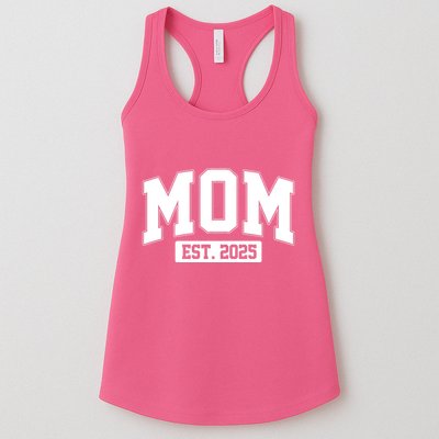 Sporty Mom Est 2025 New Mother Celebrate Mothers Day Womens Tank Top